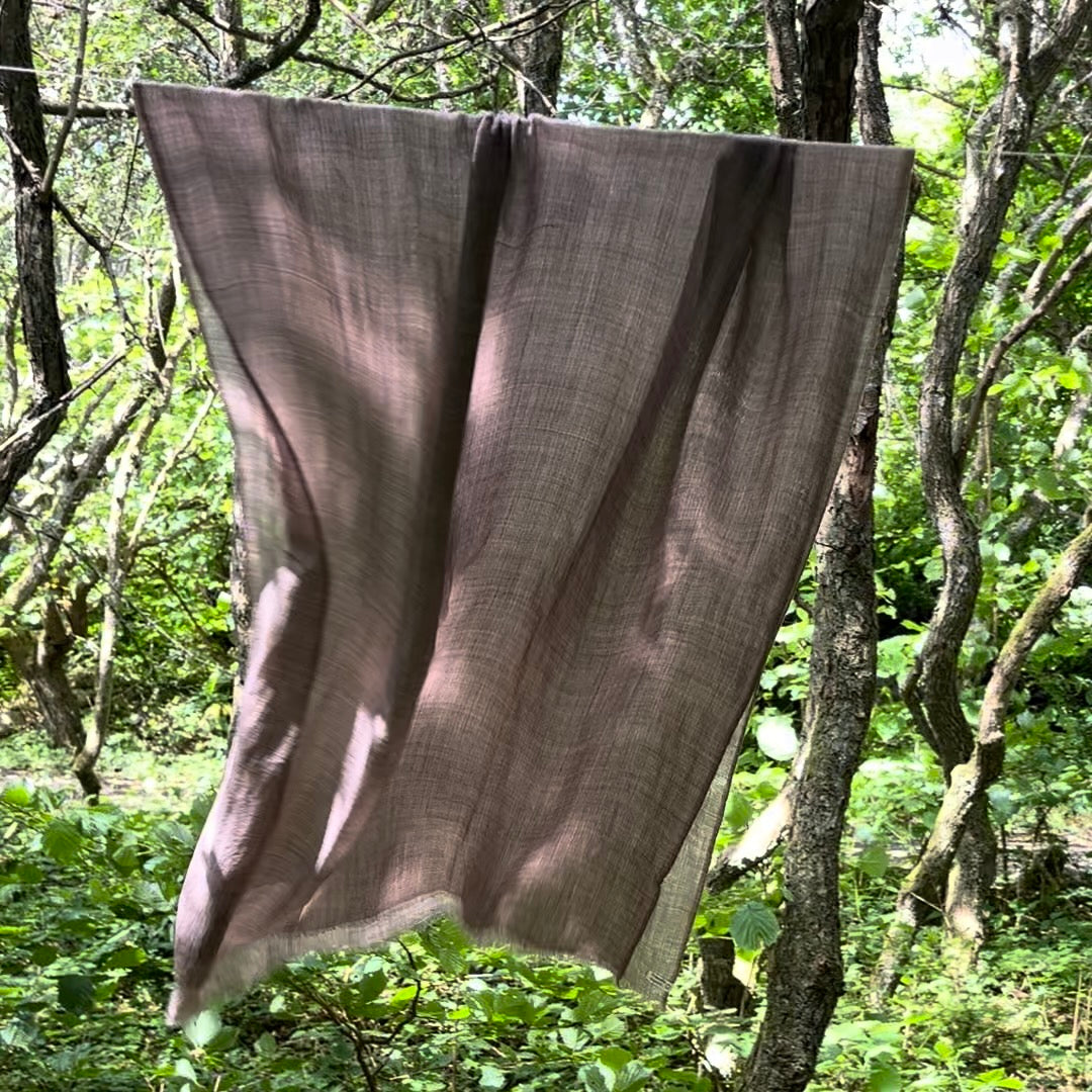 merino shawl dark brown