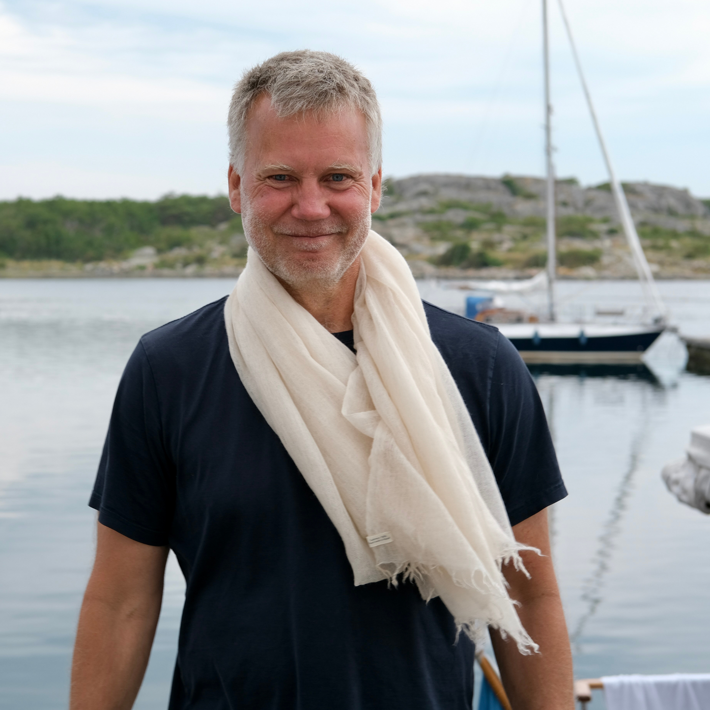 cashmere shawl off-white