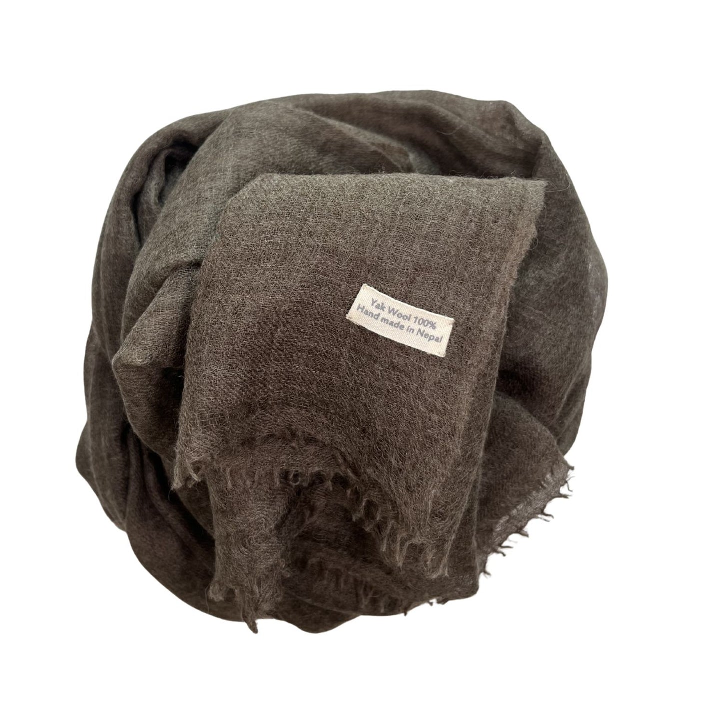 yak shawl light brown
