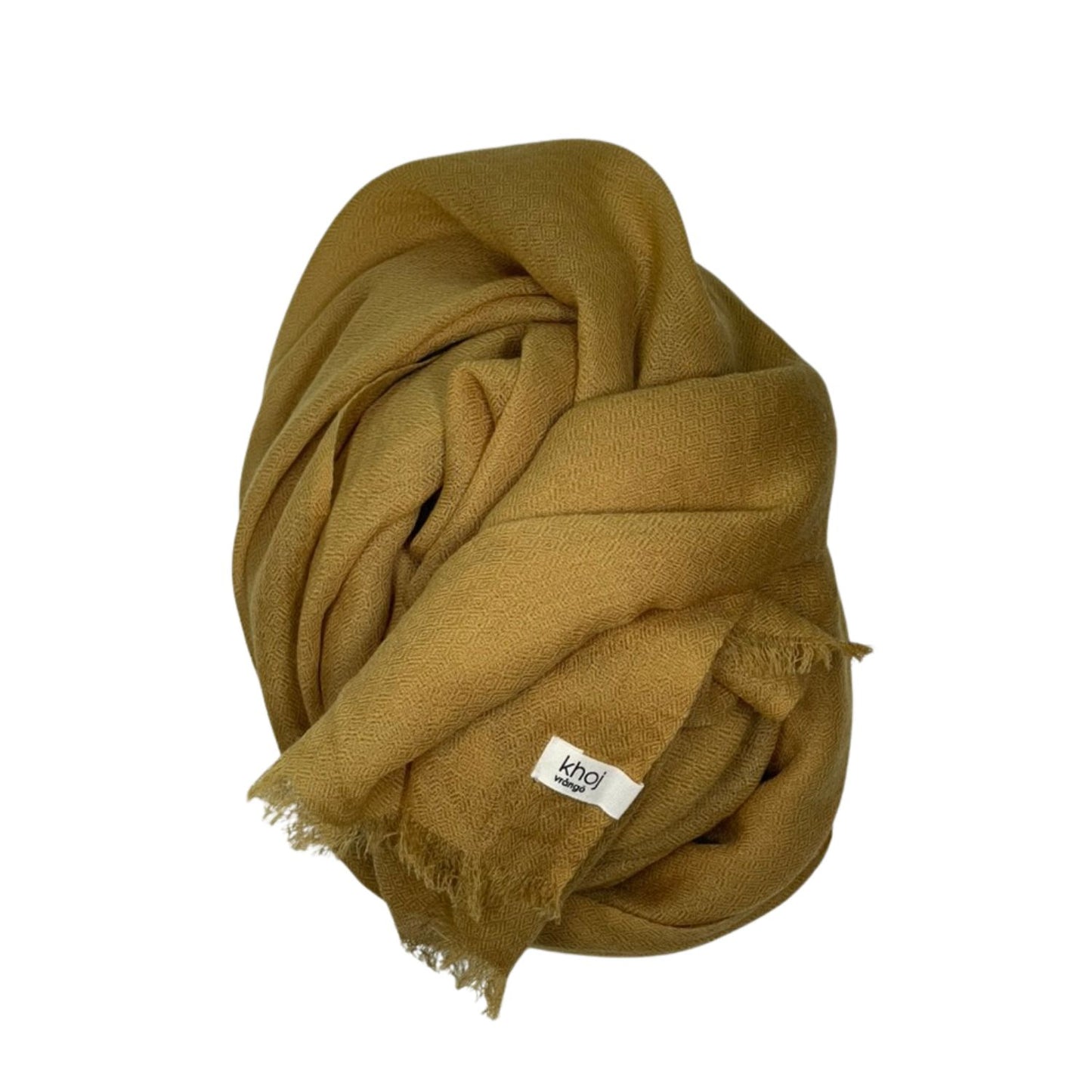 merino shawl mustard yellow