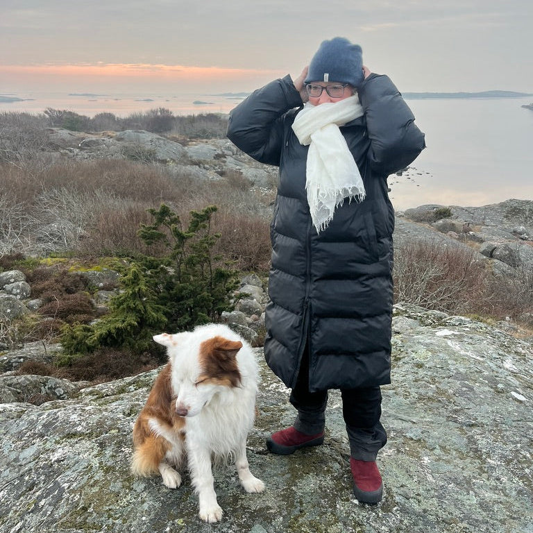 White cashmere shawls Khoj Vrångö Handmade in Nepal