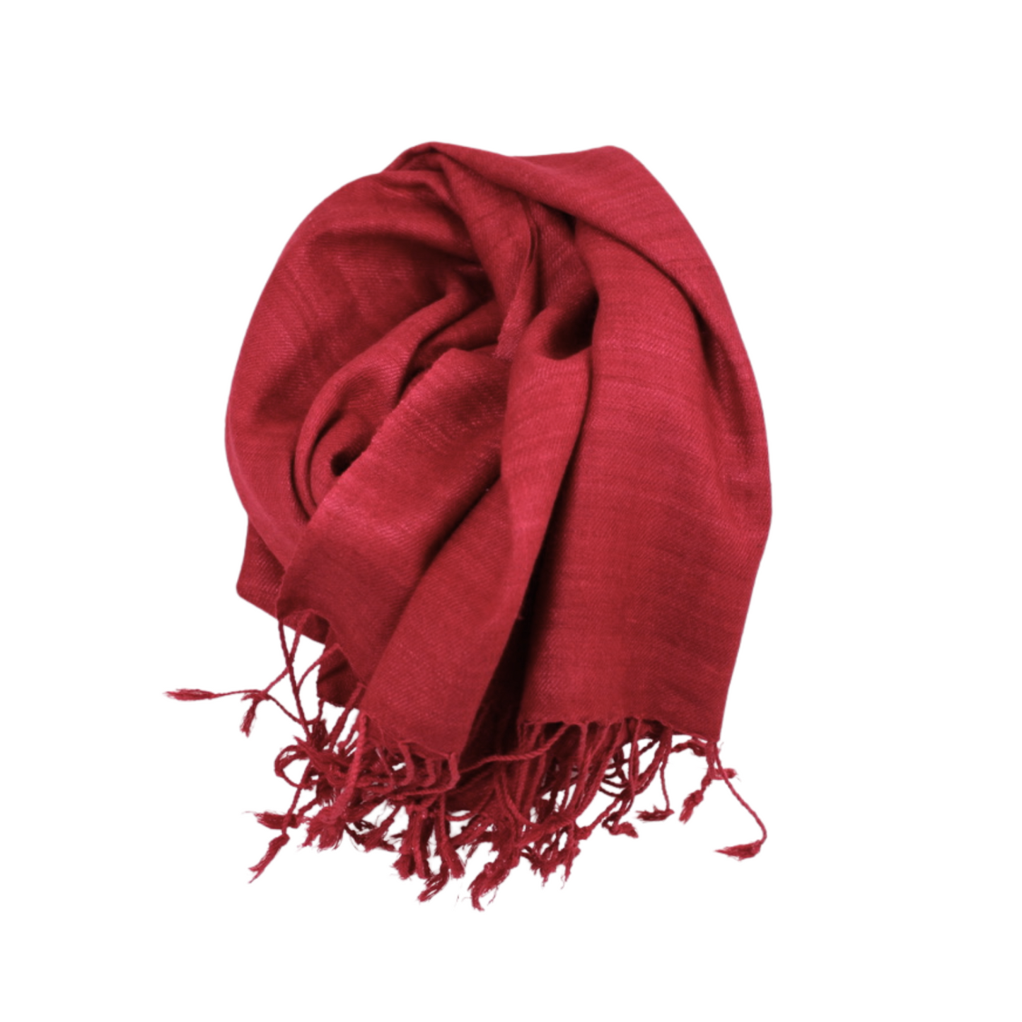 eri silk shawl red