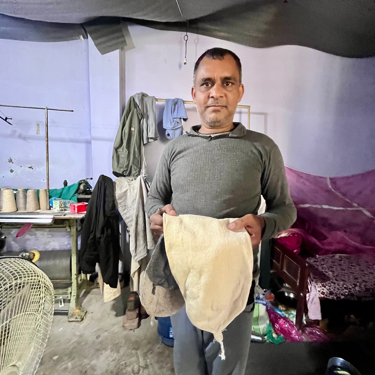 cashmere beanie light green