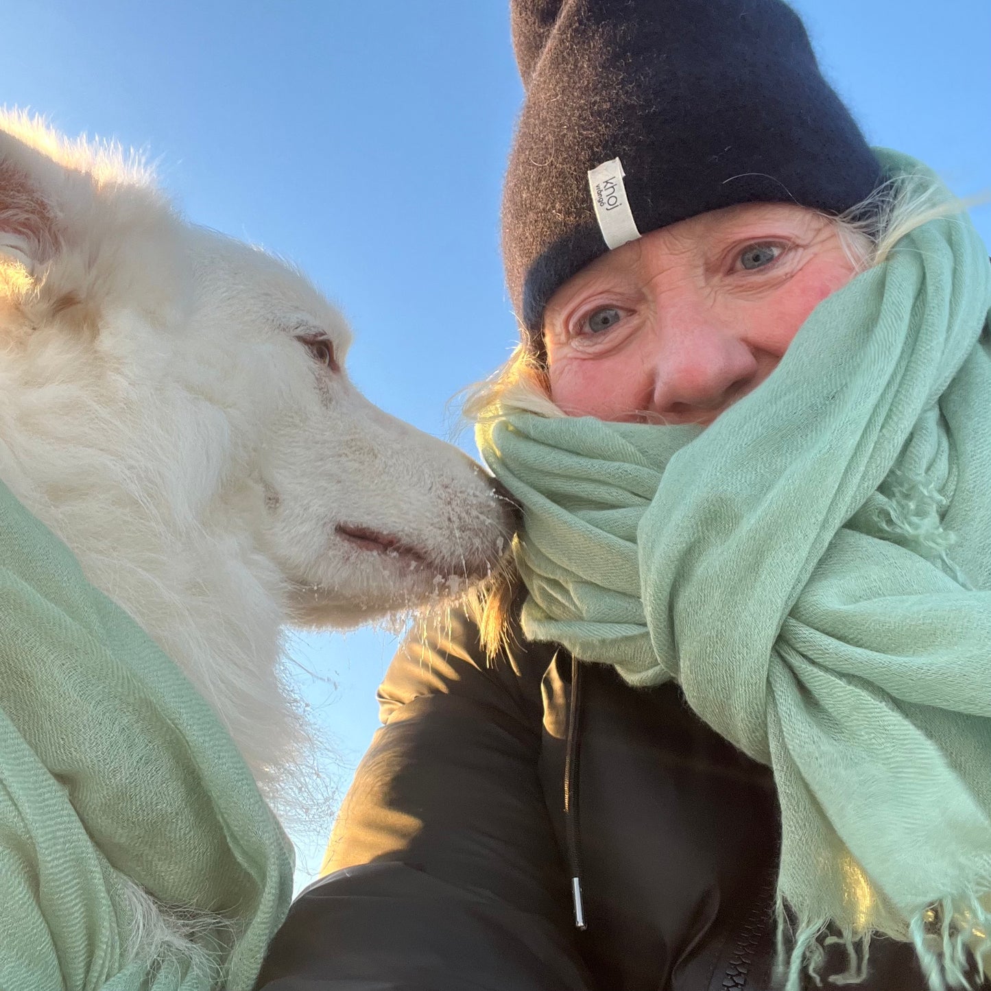 cashmere shawl light green