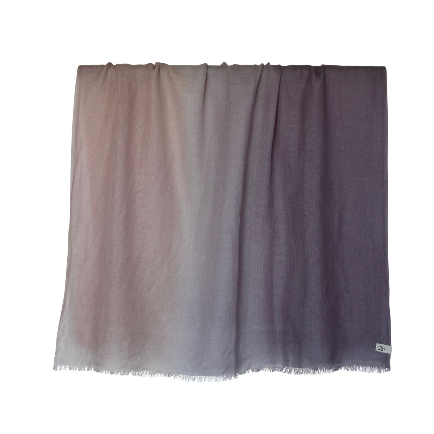 merino shawl pink purple fade