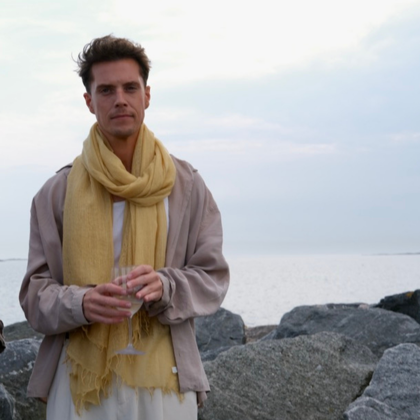 cashmere shawl yellow