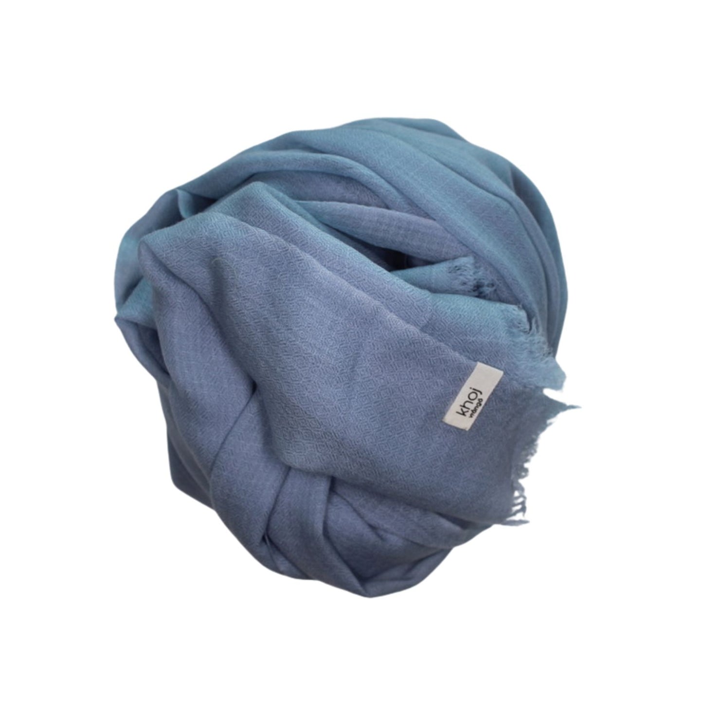 merino shawl light blue