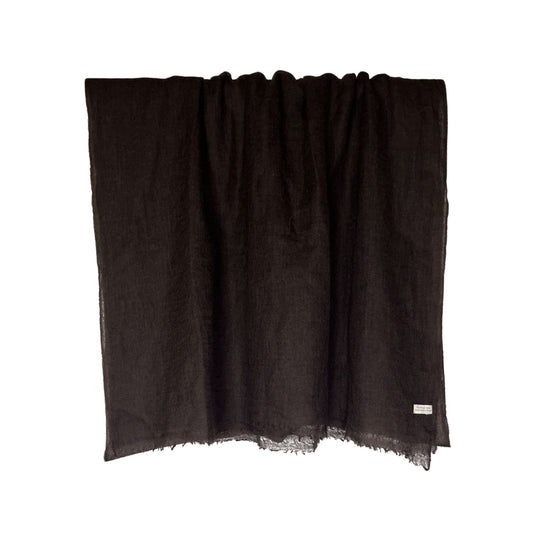 yak shawl dark brown