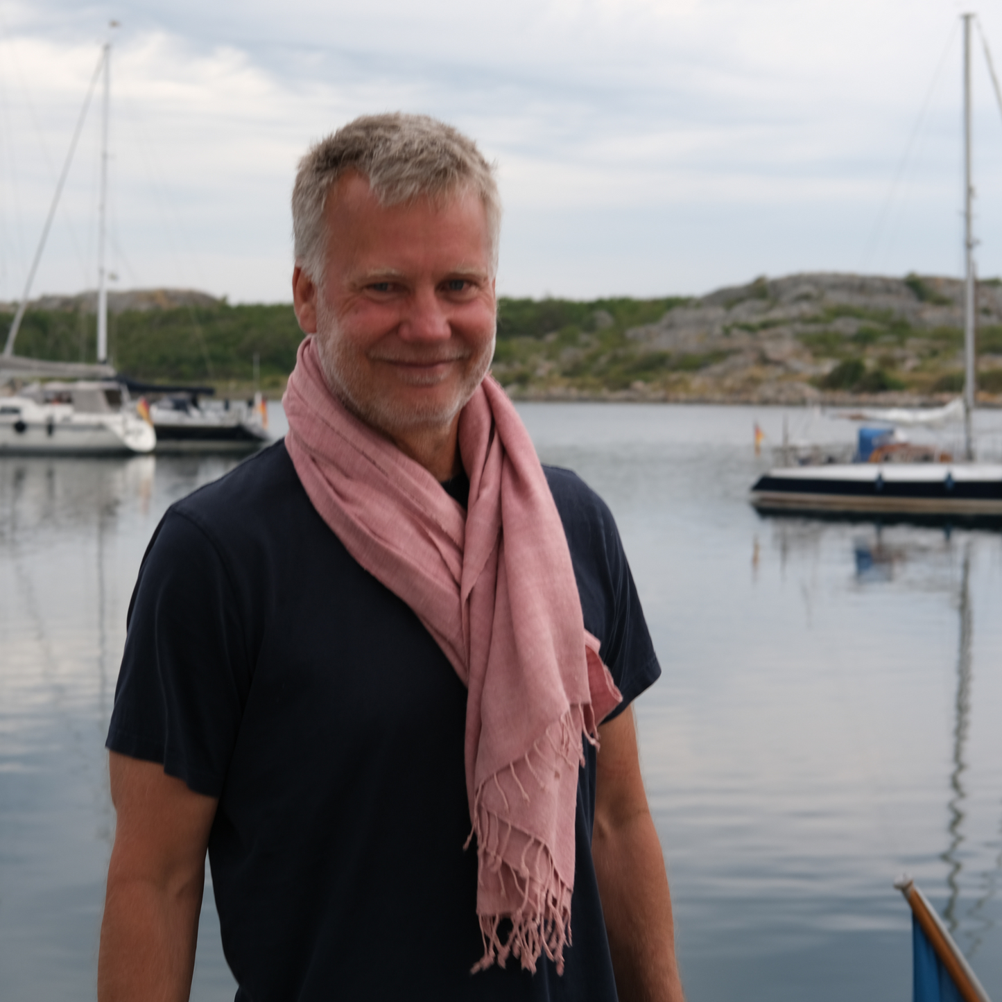 eri silk shawl light pink