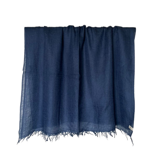 cashmere shawl navy blue
