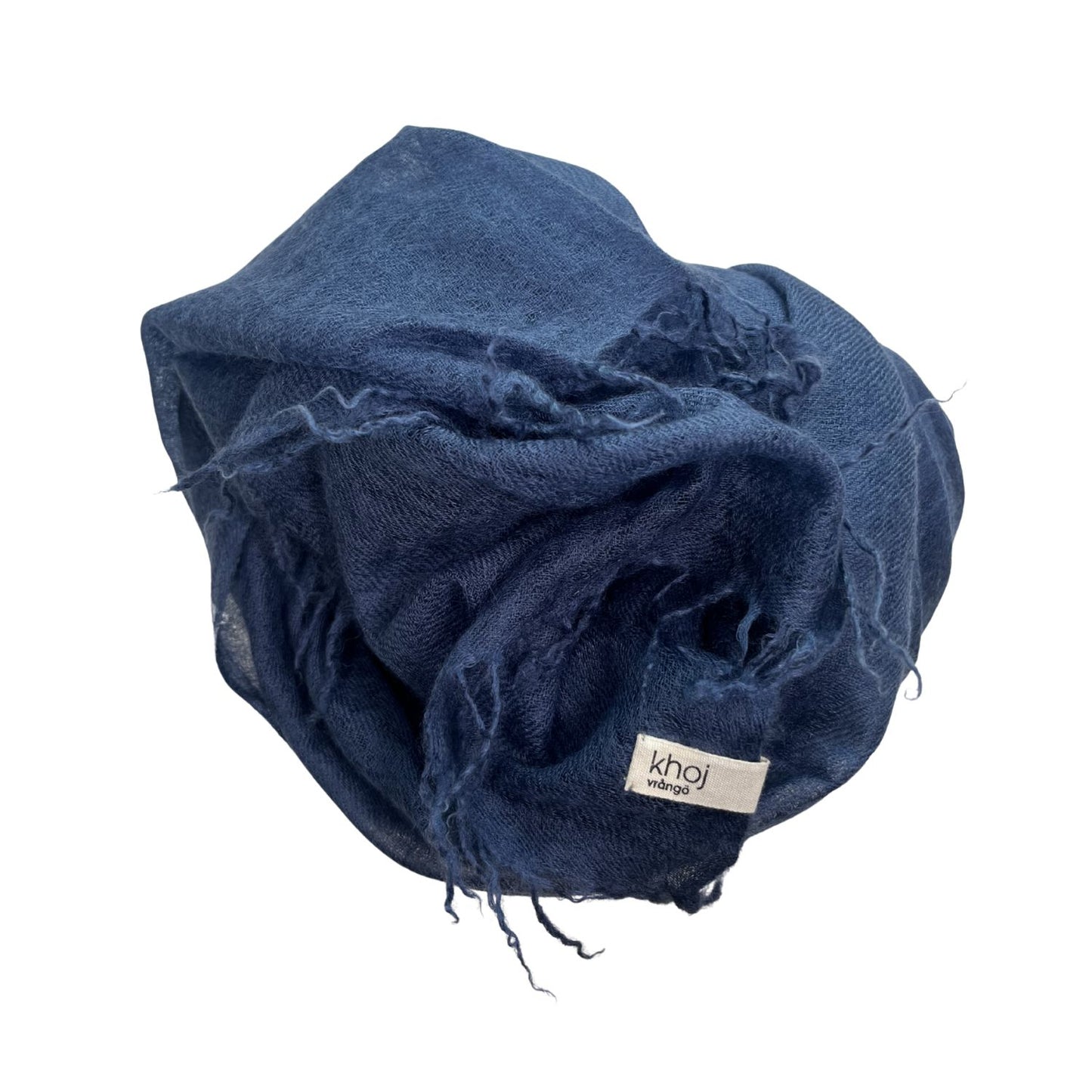 cashmere shawl navy blue