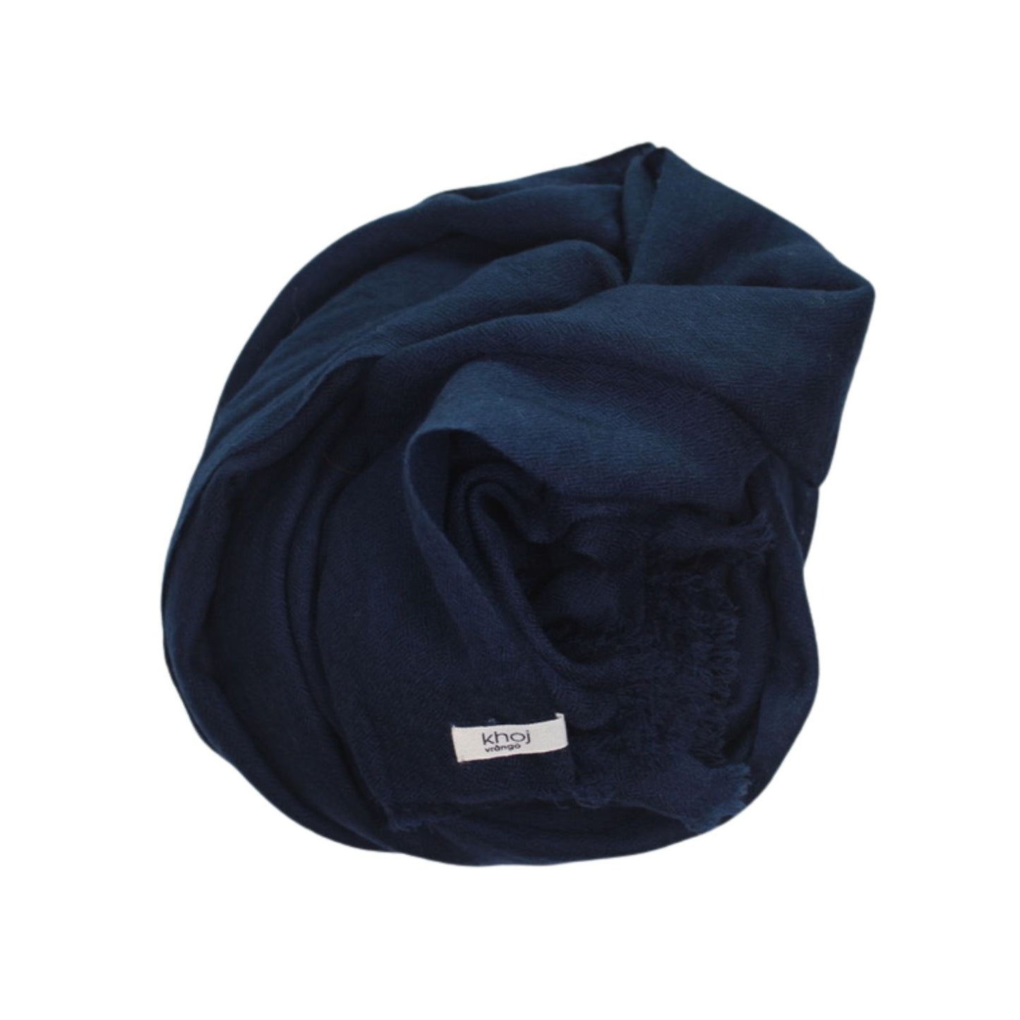 merino shawl navy blue