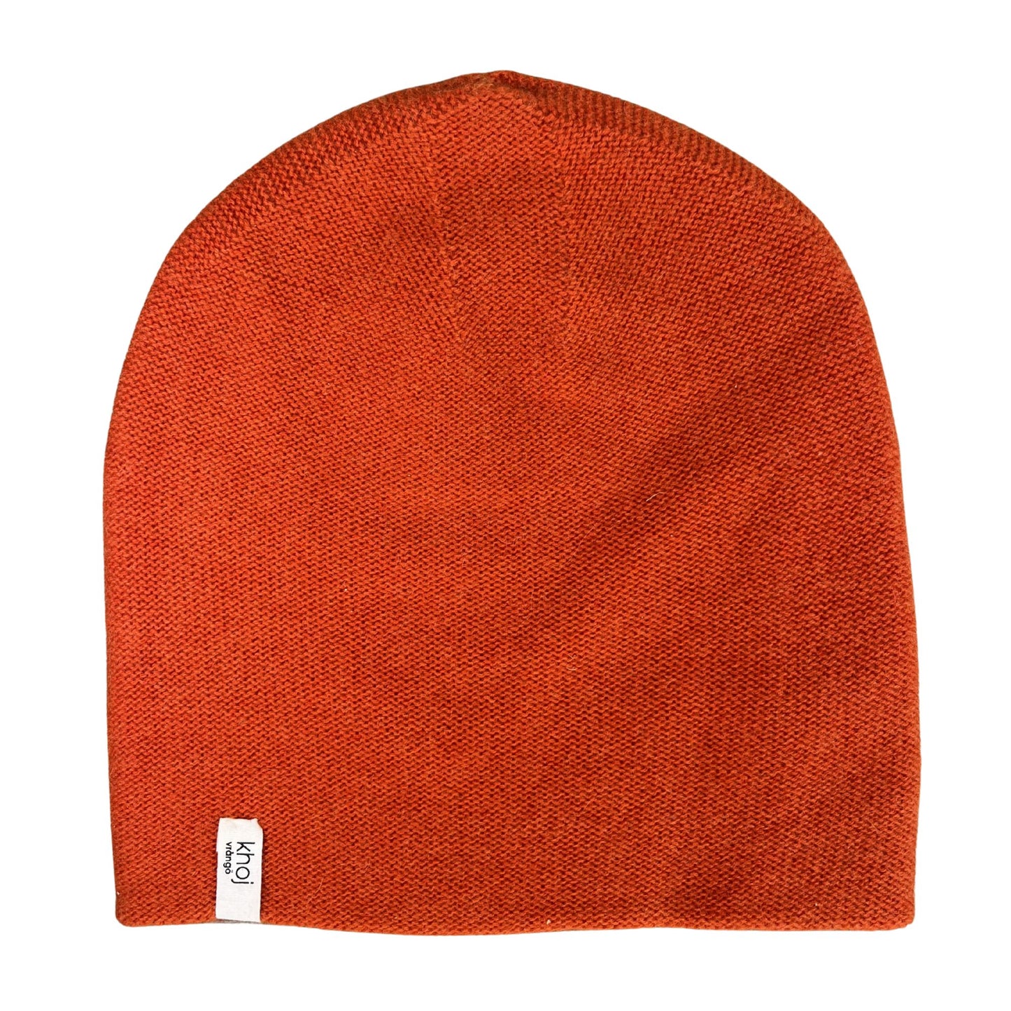 cashmere beanie orange