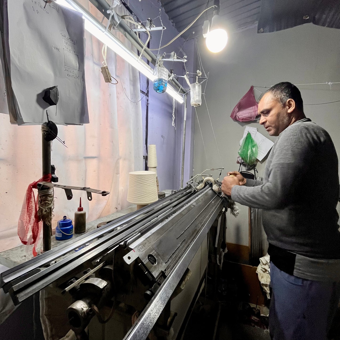 cashmere beanie light green