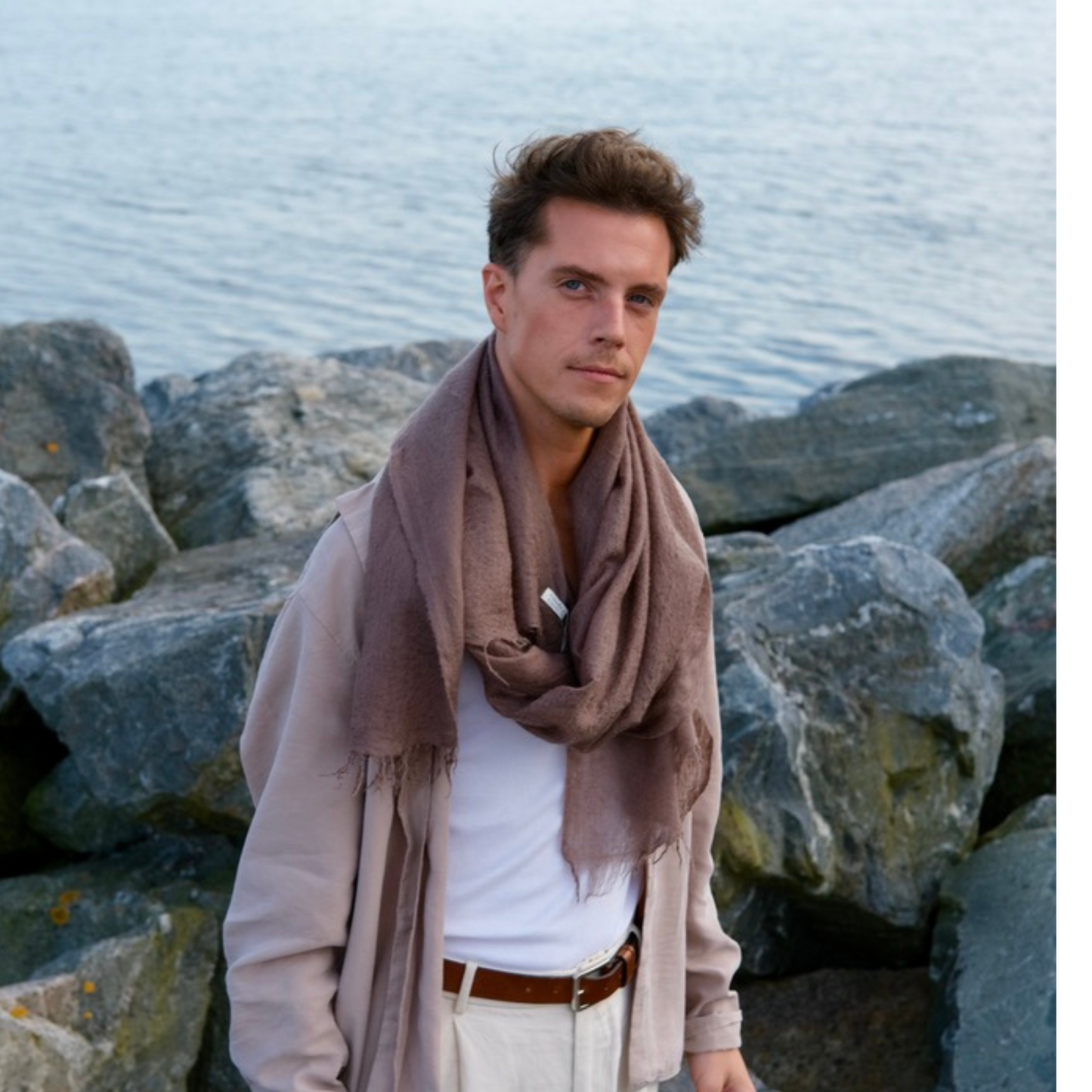 cashmere shawl chocolate brown