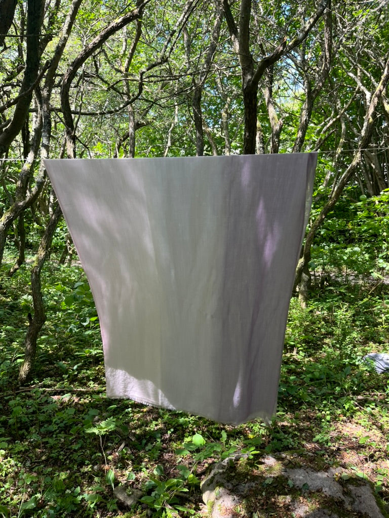 merino shawl pink purple fade