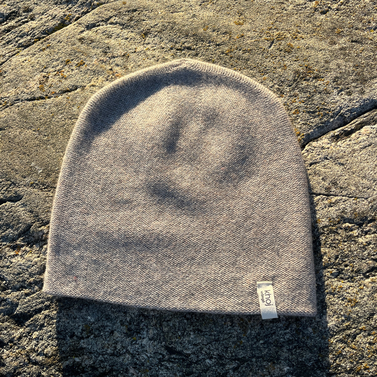 cashmere beanie light grey