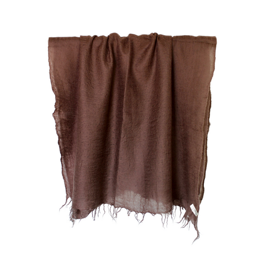 cashmere shawl chocolate brown