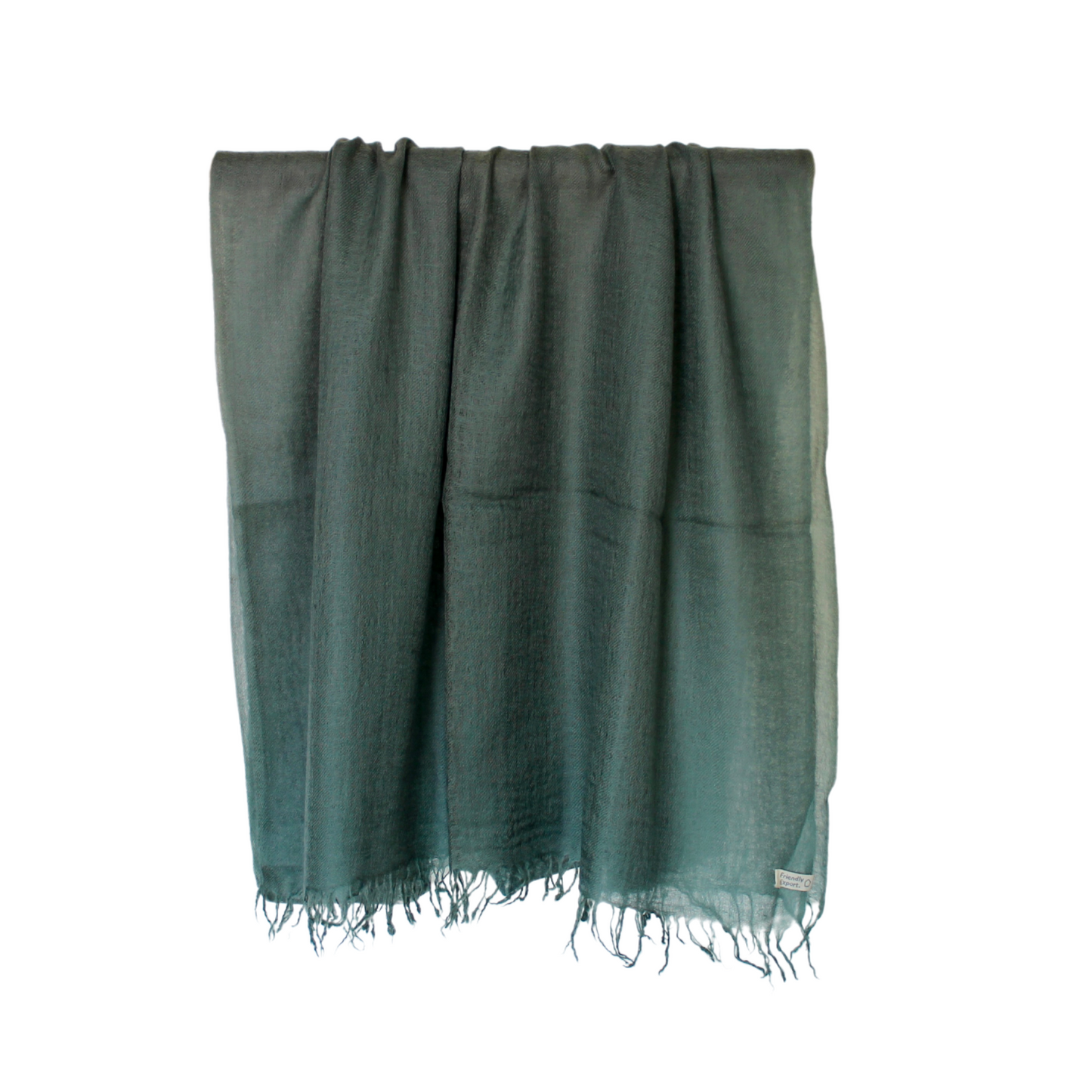 cashmere shawl forest green
