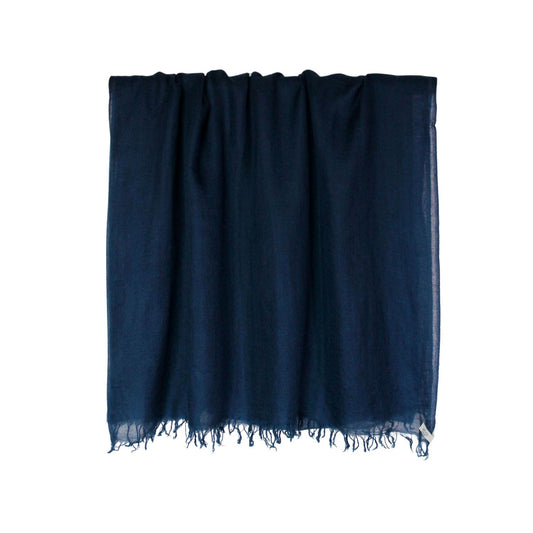 cashmere shawl navy blue