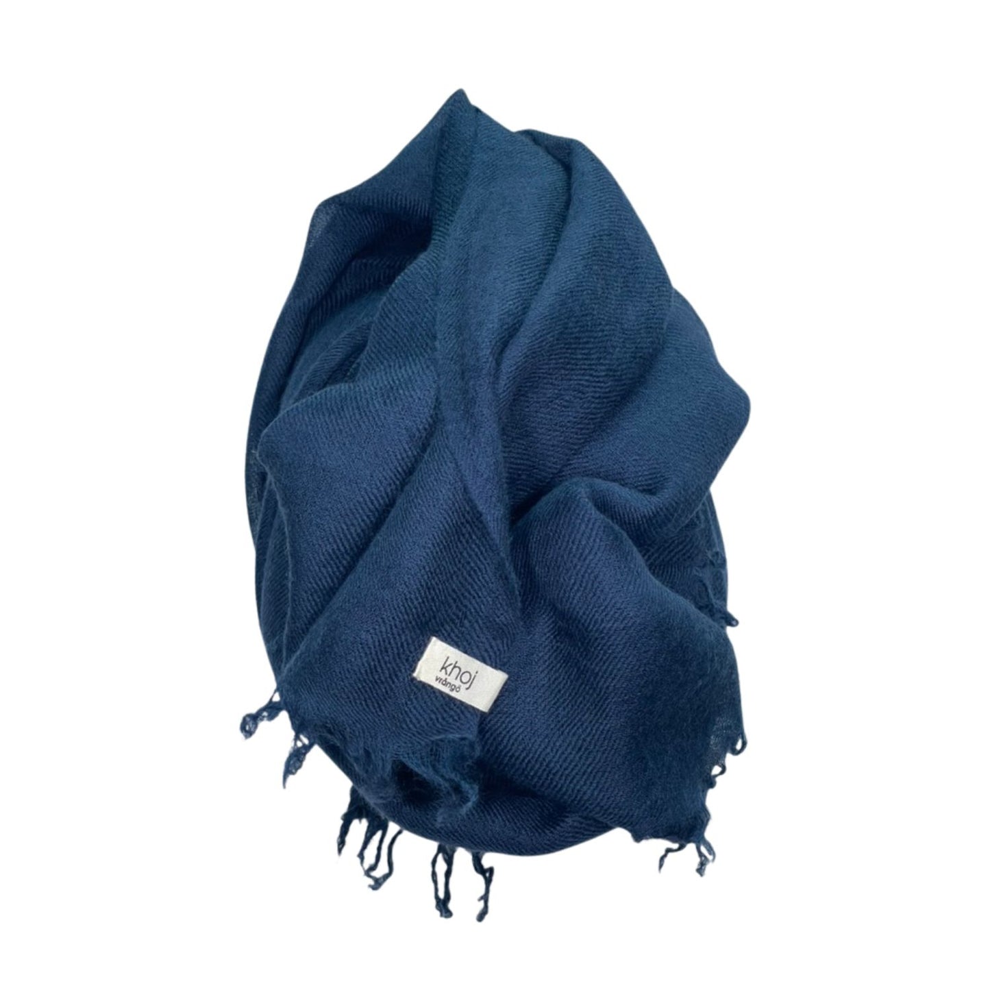 cashmere shawl navy blue
