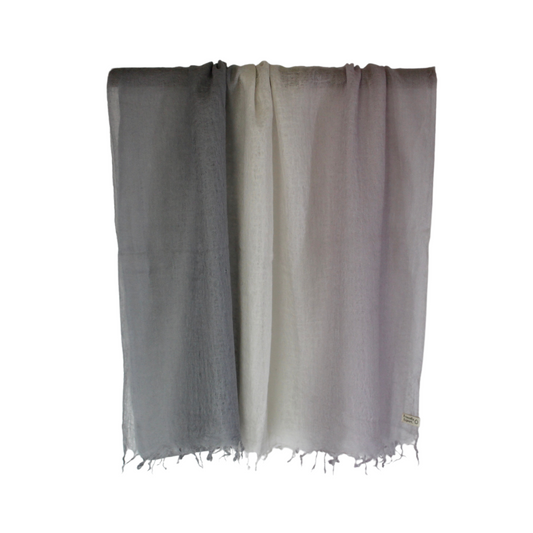 cashmere shawl blue lilac fade