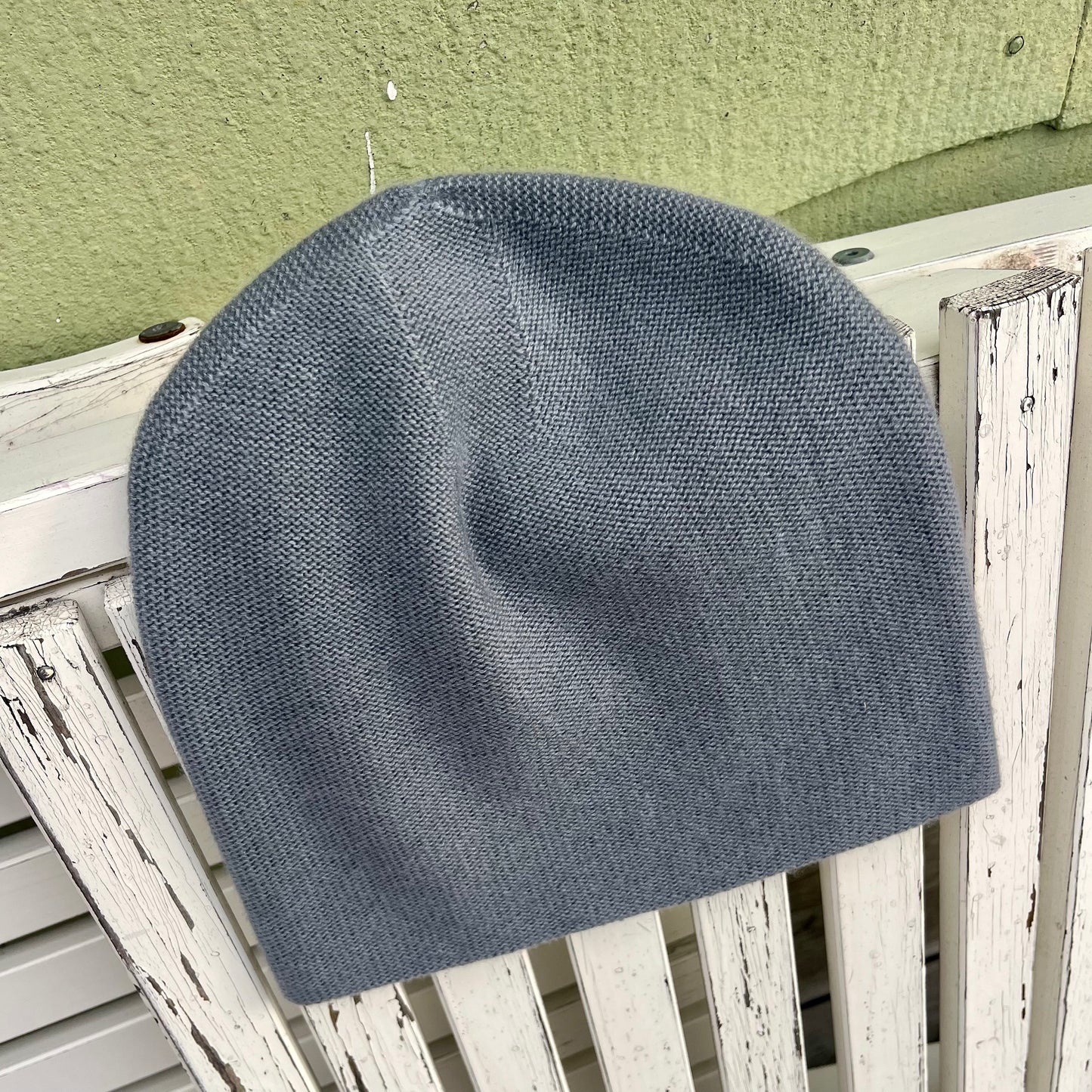 cashmere beanie blue grey