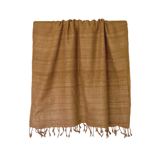 eri silk shawl brown