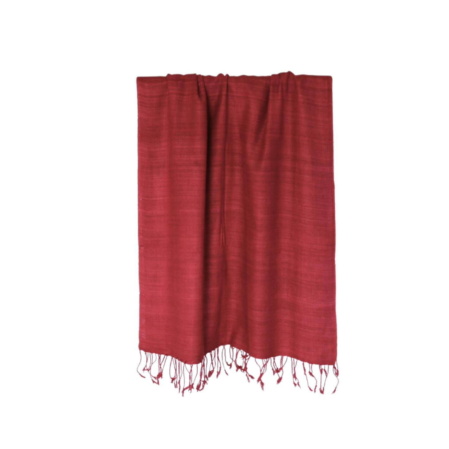 eri silk shawl red