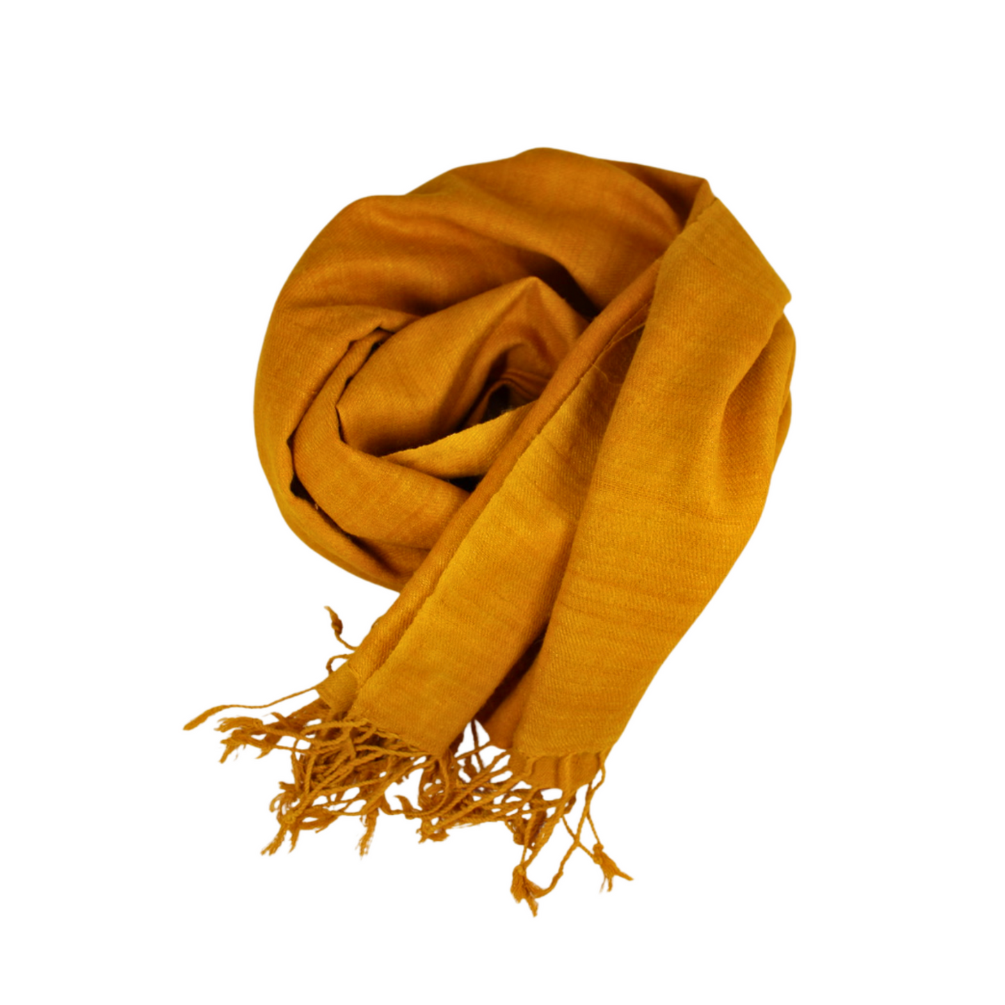 eri silk shawl golden yellow