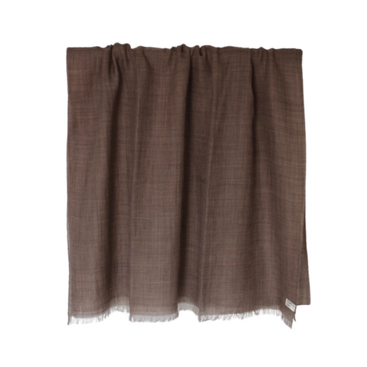 merino shawl dark brown