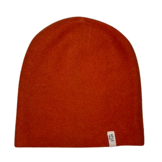 cashmere beanie orange